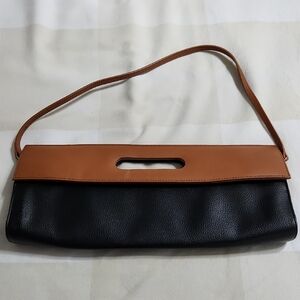 Elegant Black and Tan Clutch